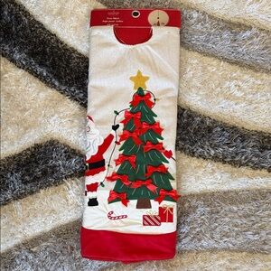 Festive Santa & Christmas Tree Skirt